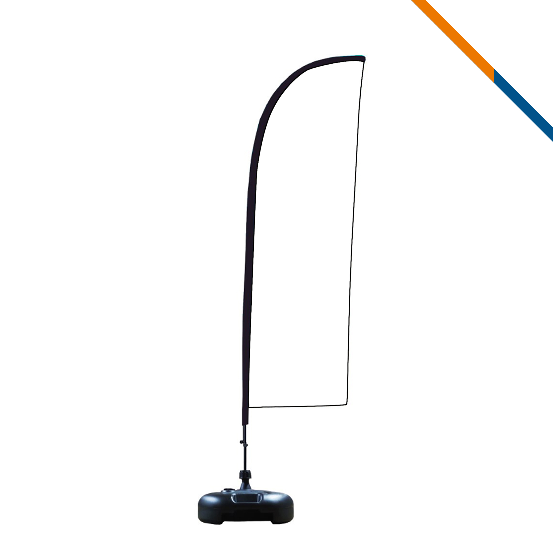 9' Pamila Single-Sided Straight Flag 6
