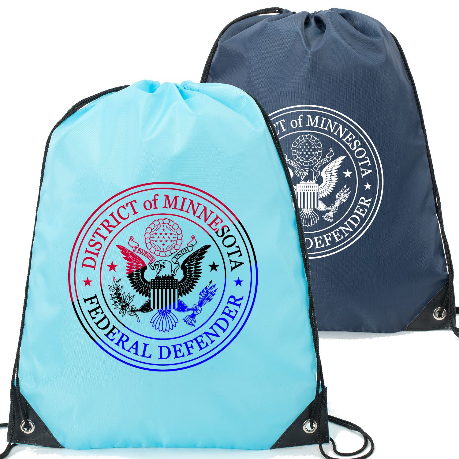 Heavy Duty Full Color Drawstring Backpack w/ Reinforced Edge (14" x 18") 3