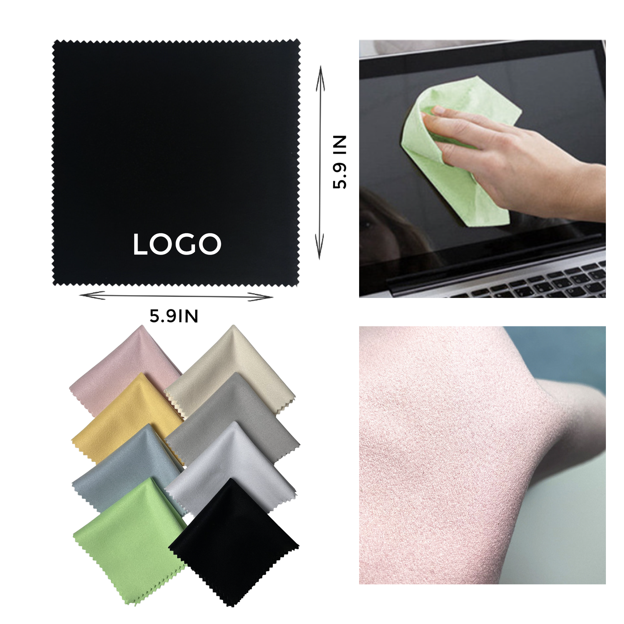 MOQ 10 PCS Effective Ultra - Fine Fiber Eyeglass Cloth 2