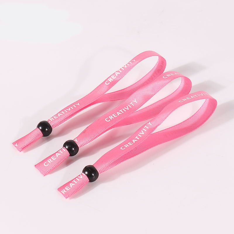 Breast Cancer Awareness Satin Wristbands 4
