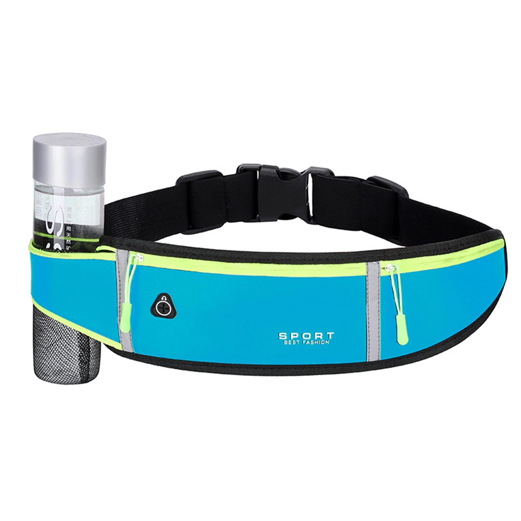Waterproof Running Waist Pack With Bottle Holder 7