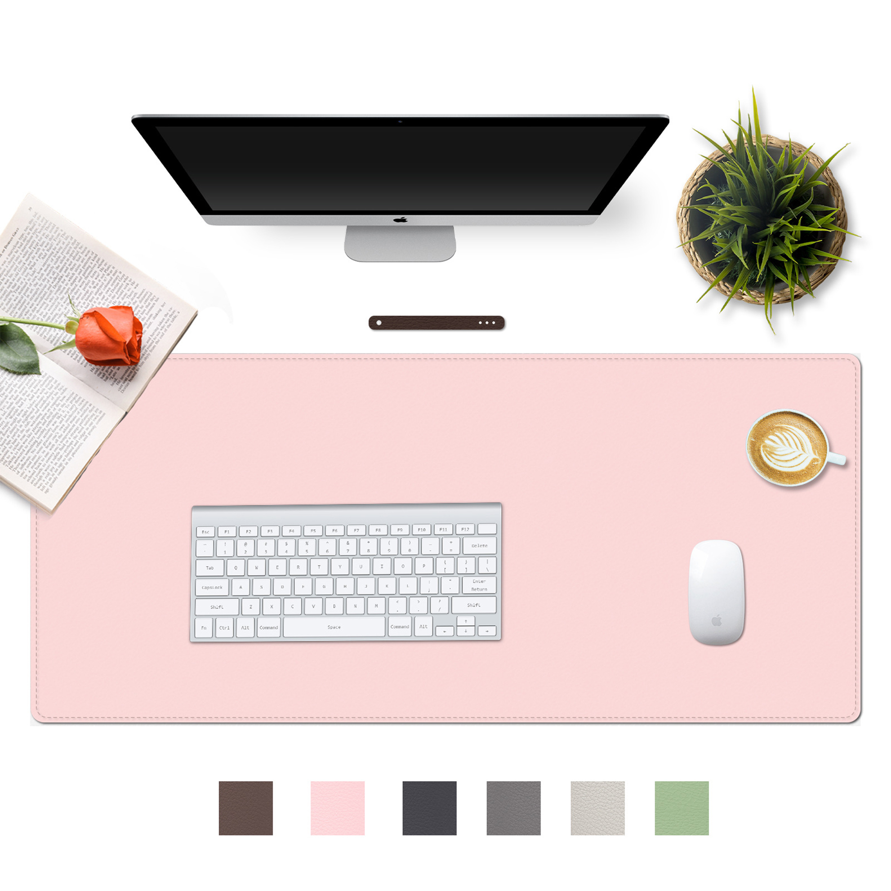 Multifunctional Office Leather Desk Mouse Pad 1