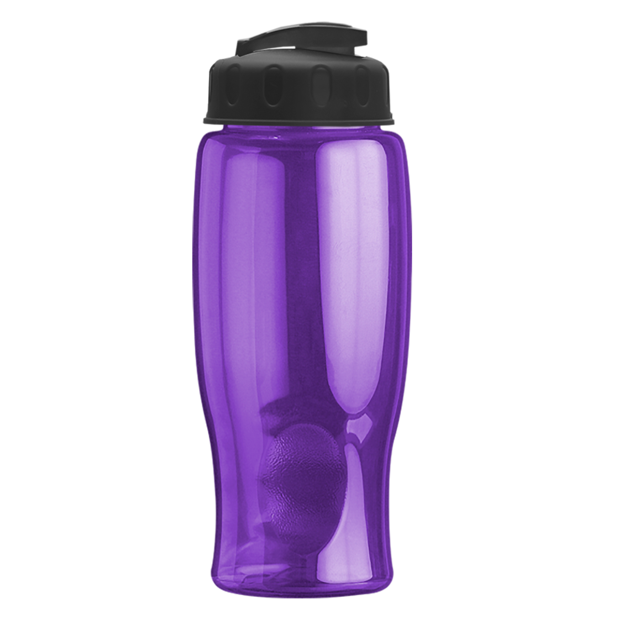 Poly-pure - 27 oz. Transparent Bottle with USA Flip 10