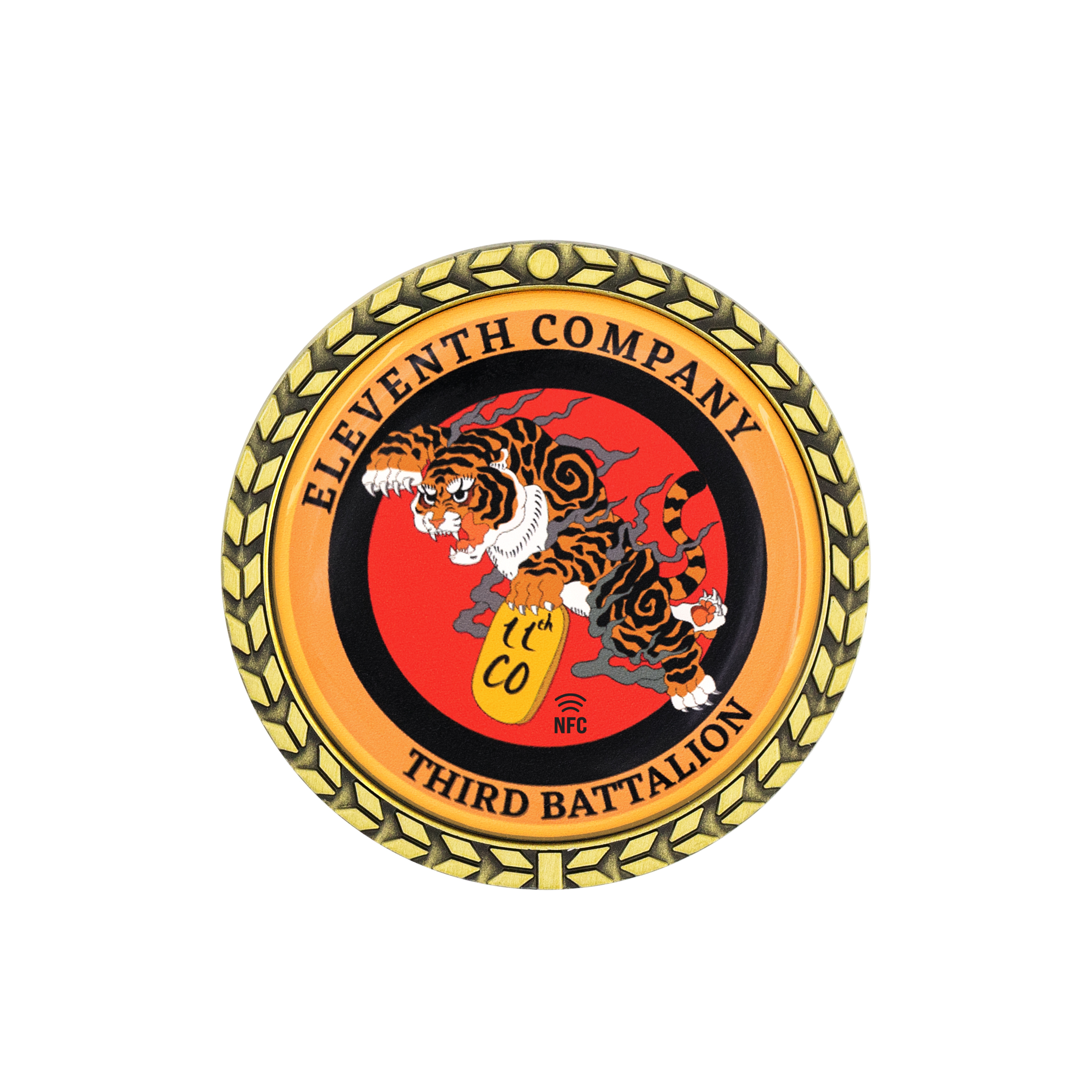 NFC Challenge Coin w/ Wreath Border (1.75") 7