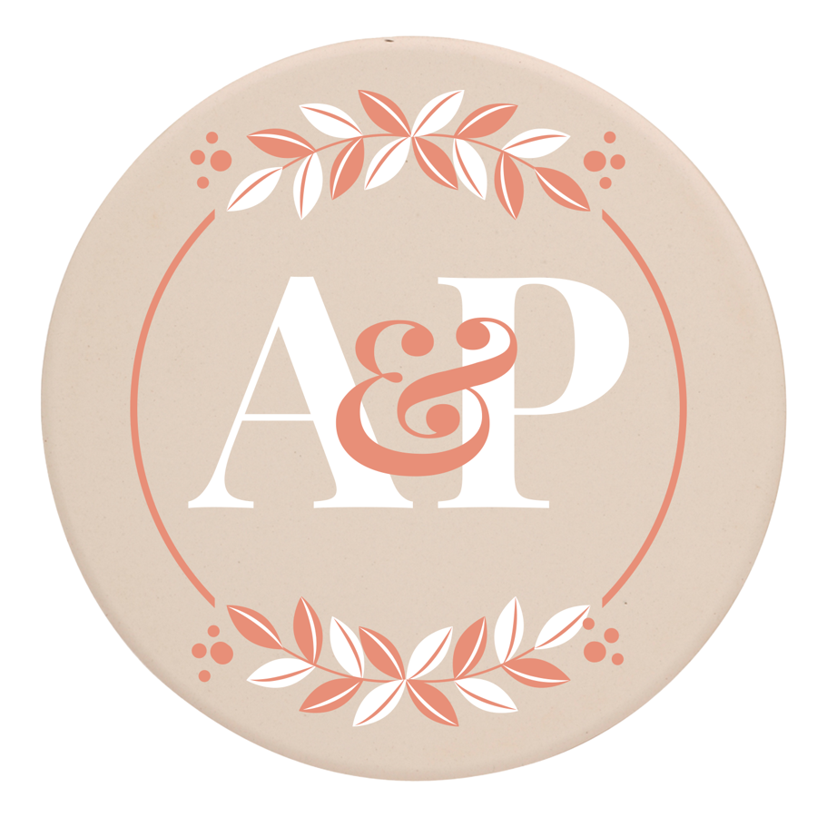Round Ceramic Coasters 4" 2