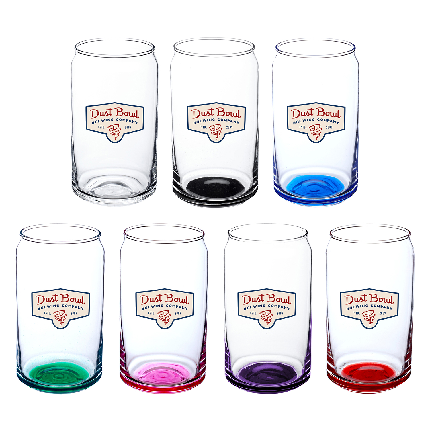 16 oz. ARC Can Shaped Beer Glasses 5
