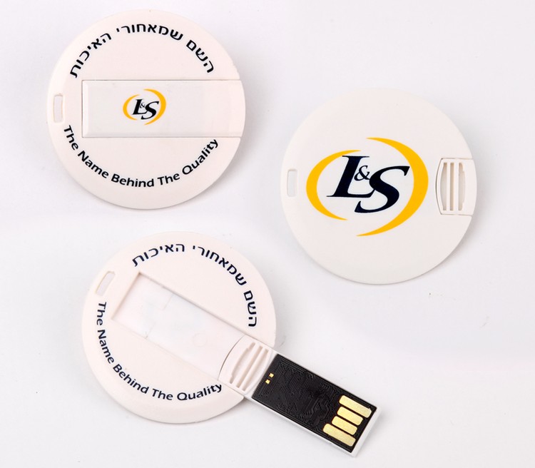 Round Card USB Flash Drive 3
