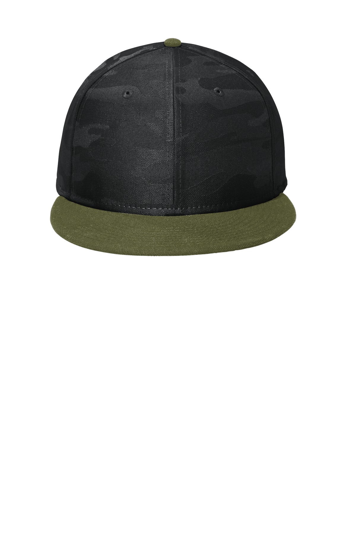 New Era Camo Flat Bill Snapback Cap NE407 55