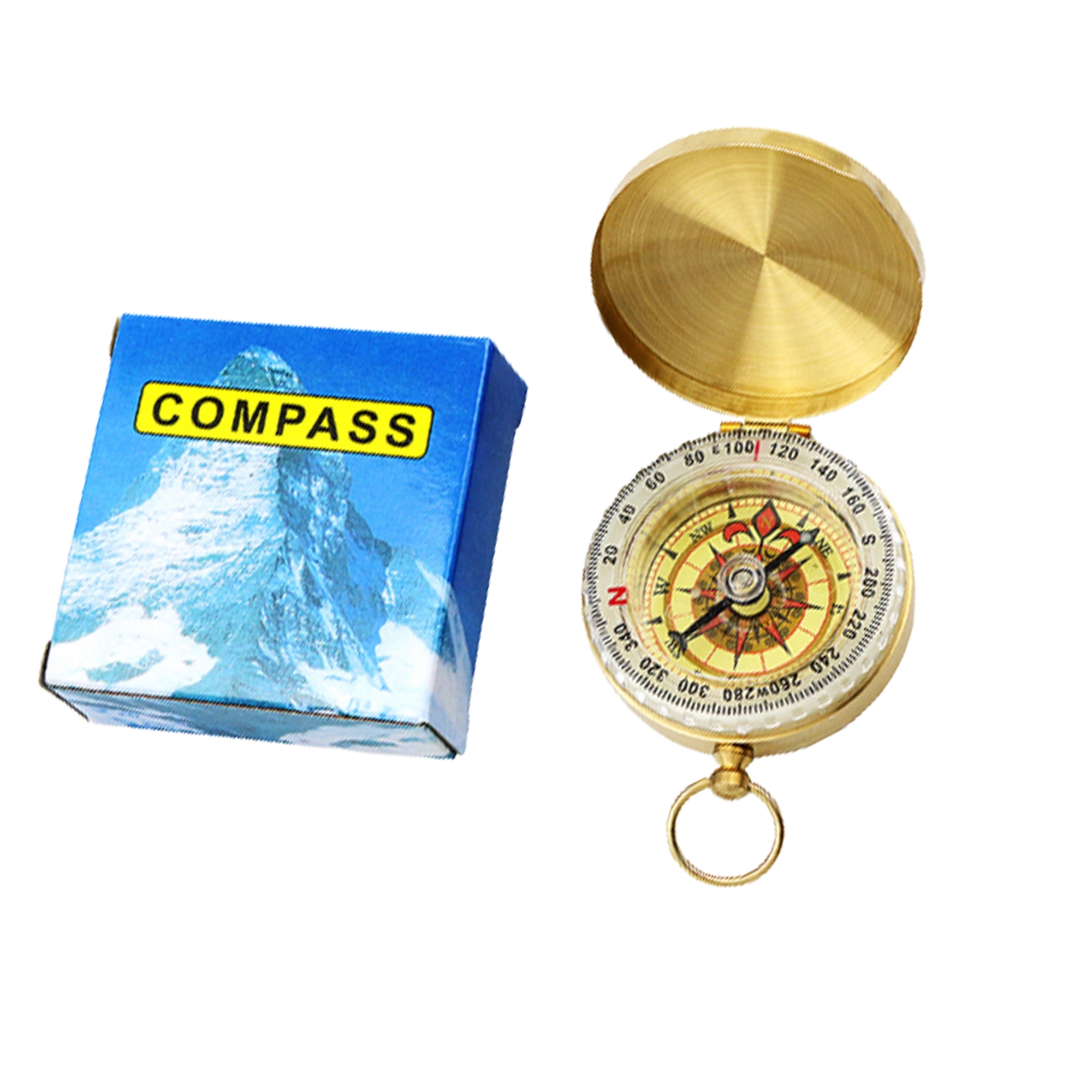 Camping Survival Compass Keychain 2