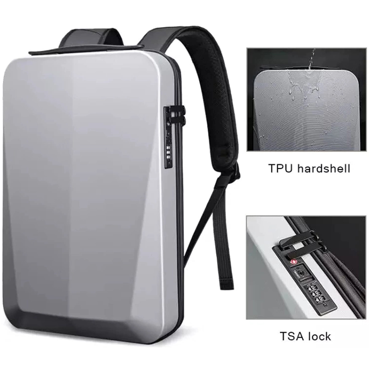 Carry On Eva Antitheft Hard Shell Waterproof Laptop Backpack 2