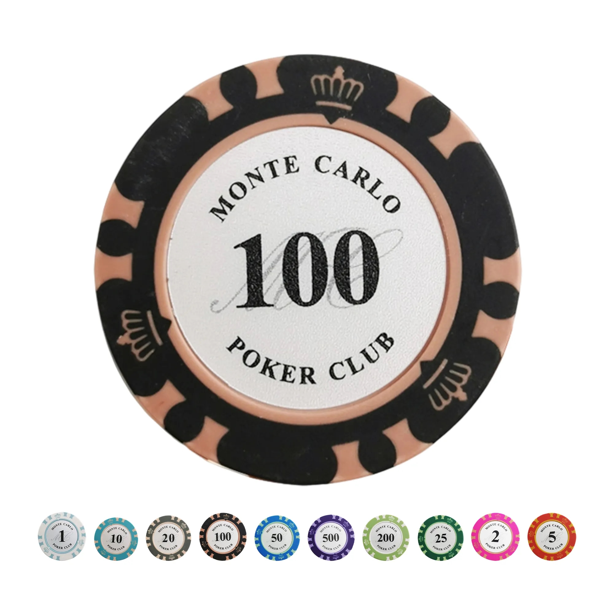 Clay Composite Crown Poker Chip Durable 9