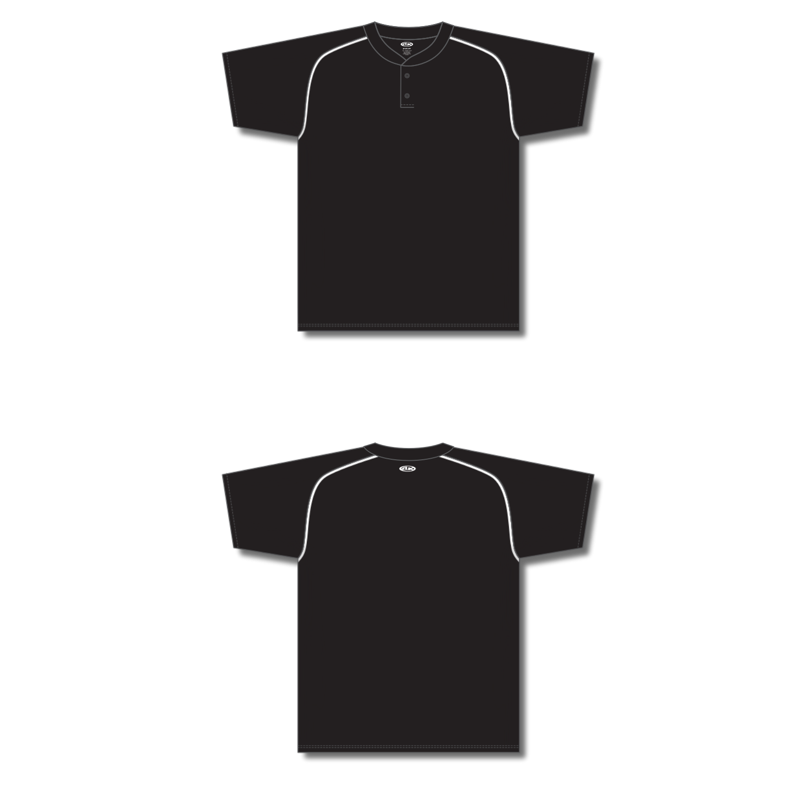 Two Button Baseball Jerseys BA1344-G01 13