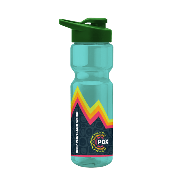 Blazer 28oz Transparent Bike Bottle w/Drink-thru Lid 2796