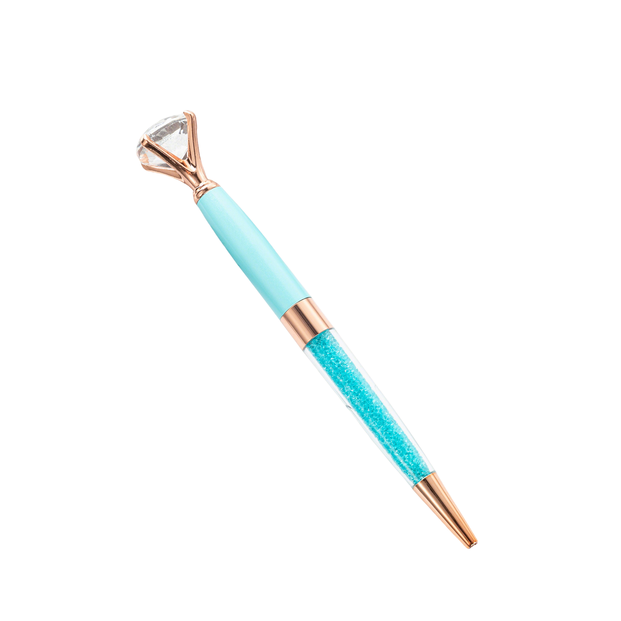 Crystal Crown Ballpoint Pen Twist Action Metal Barrel 16