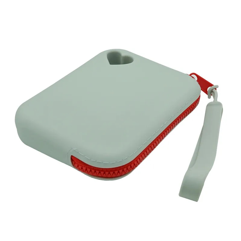 Silicone Zipper Purse with Strap 7