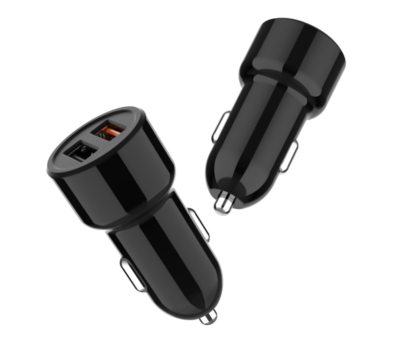 Dual USB Car Charger, 30W 3