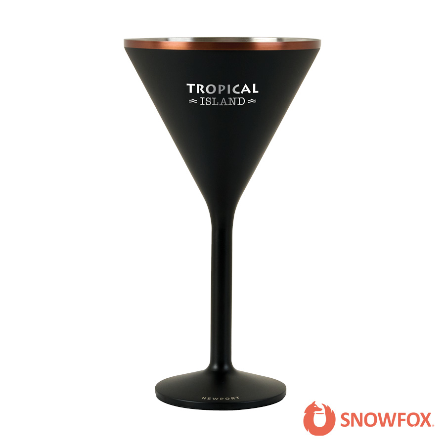 Snowfox® 8 oz. Double Wall Steel Stemmed Martini Glass 31