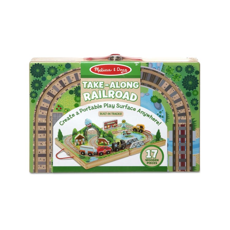 Melissa & Doug Portable Railroad Playsets - Wood 1