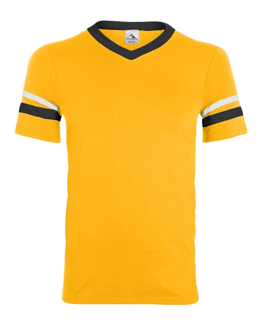V-Neck Jersey with Striped Sleeves - 360 12
