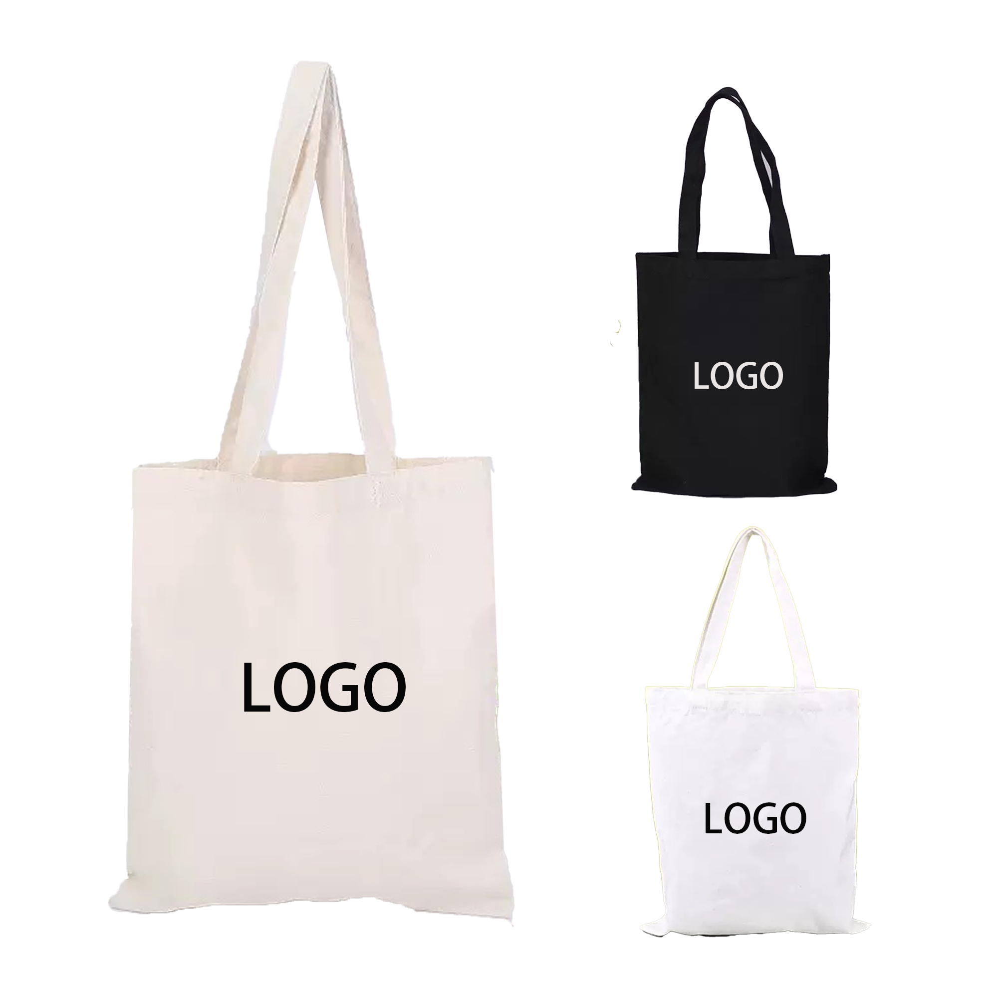 Canvas Tote Bag 12"W x 14"H, custom tote bag with logo imprint 2