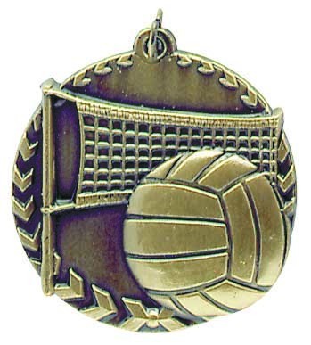 Volleyball Millennium Medal, 1 3/4" 2