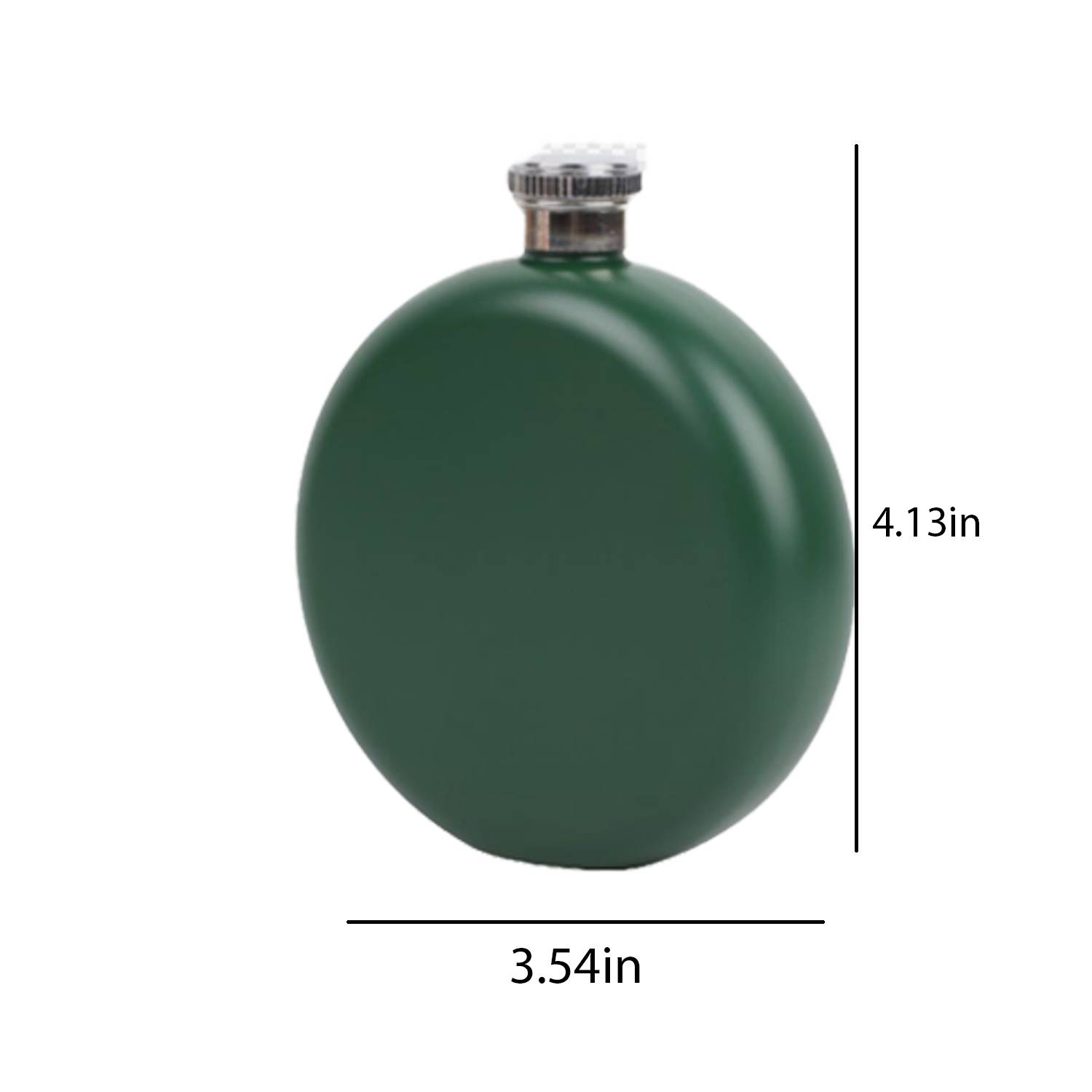 5oz Solid Round Hip Flask 5
