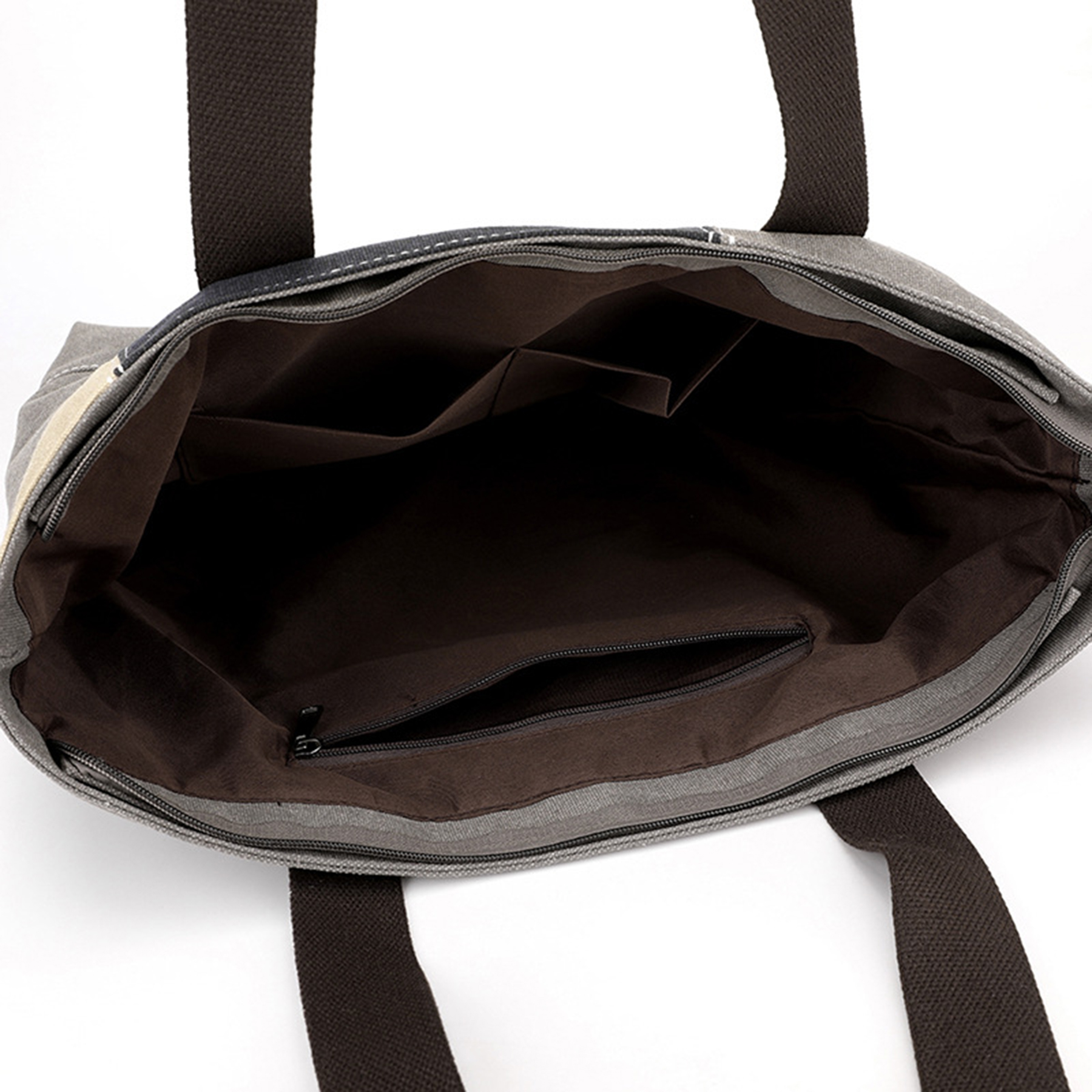 Fashion Patchwork Canvas Tote Bag, custom tote bag with logo imprint 2