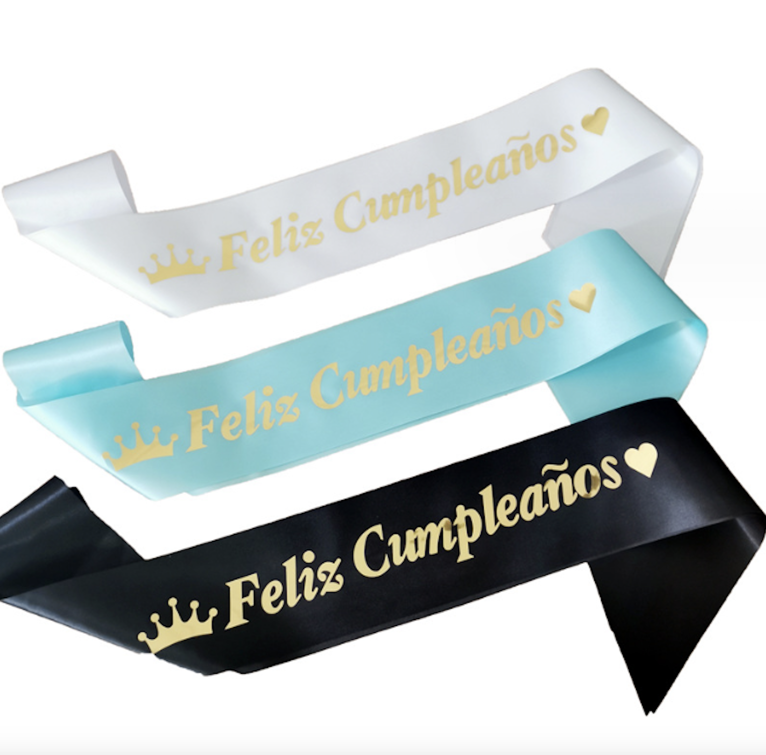 Satin Birthday Sashes 1