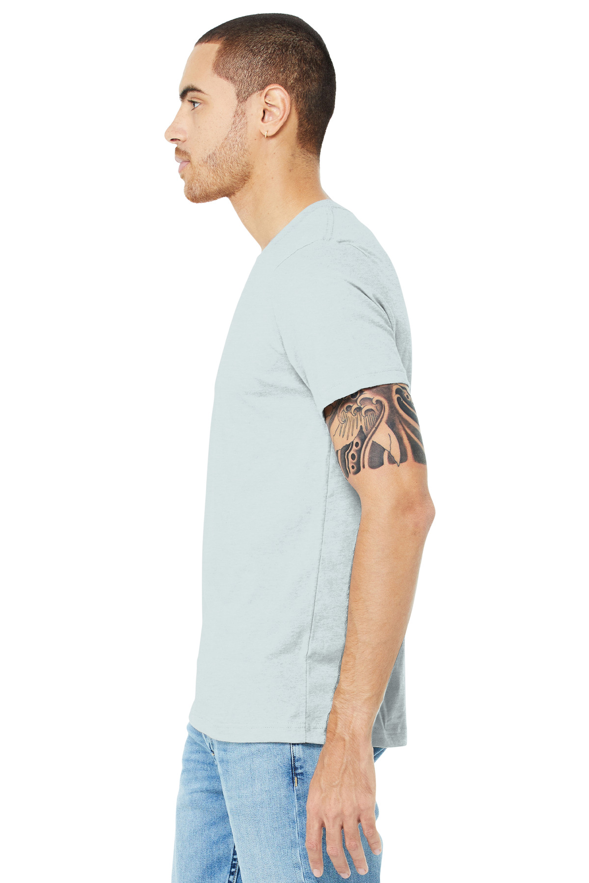 BELLA+CANVAS® Unisex Heather CVC Short Sleeve Tee 150
