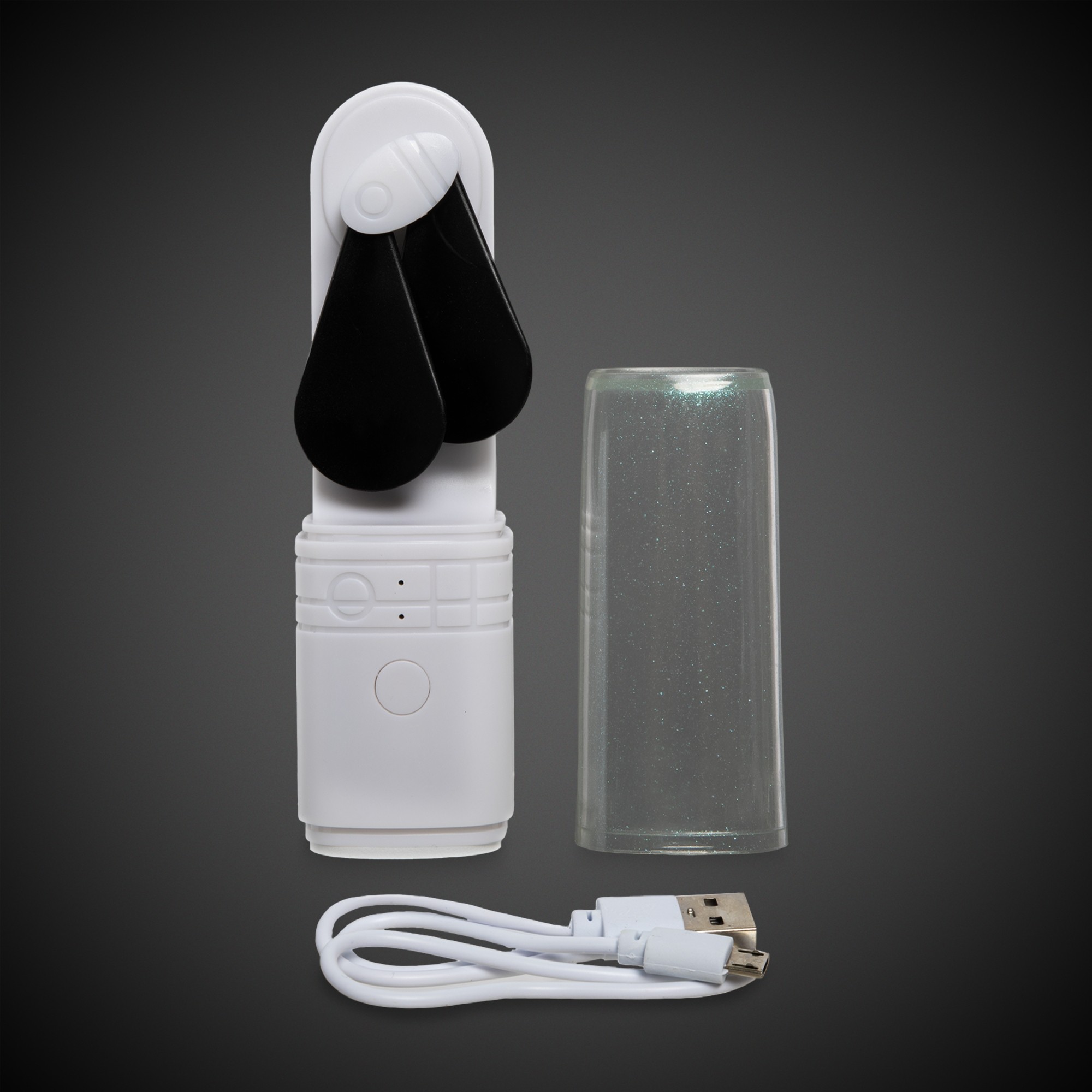 White/Black Rechargeable Fan 3