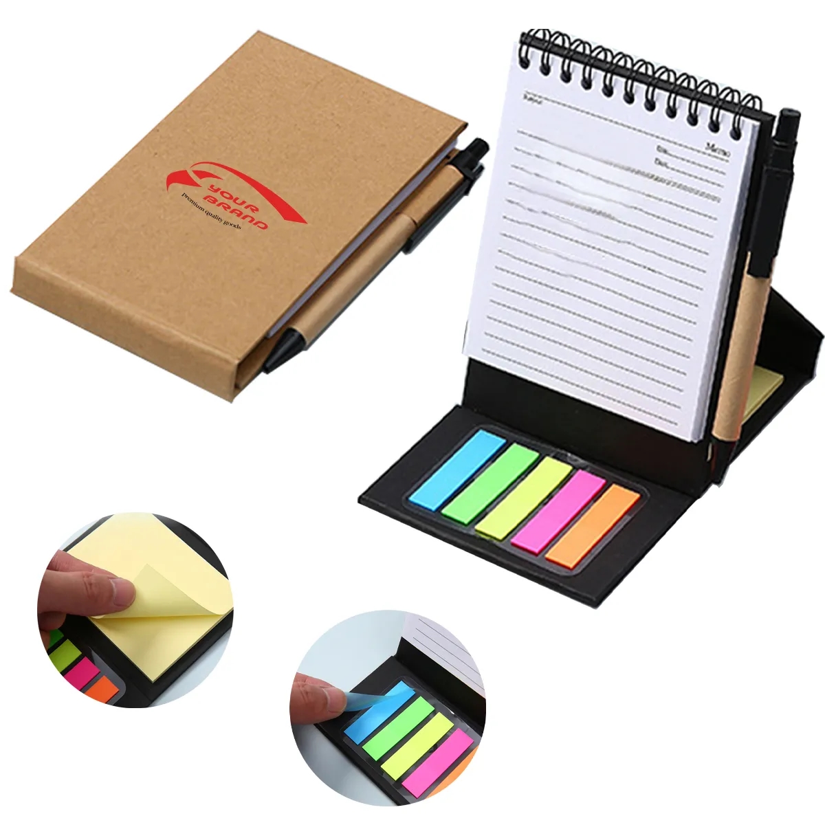 Paper Hand-Torn Sticky Study Message Office Note 3