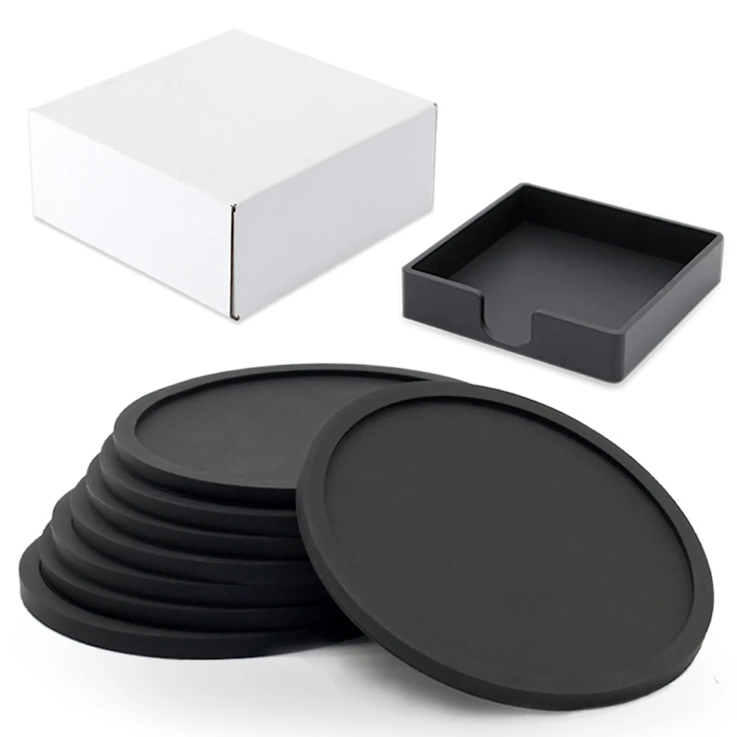 Non-Slip Silicone Drink Coasters 4