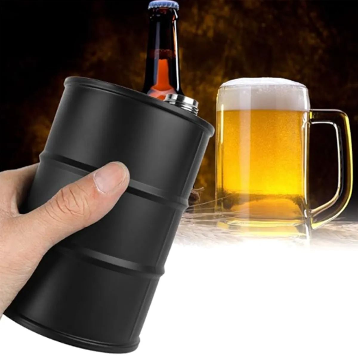 25 OZ Gasoline Barrel Camping Accessories Canteen Wine Jug, custom water bottle with logo imprint 8