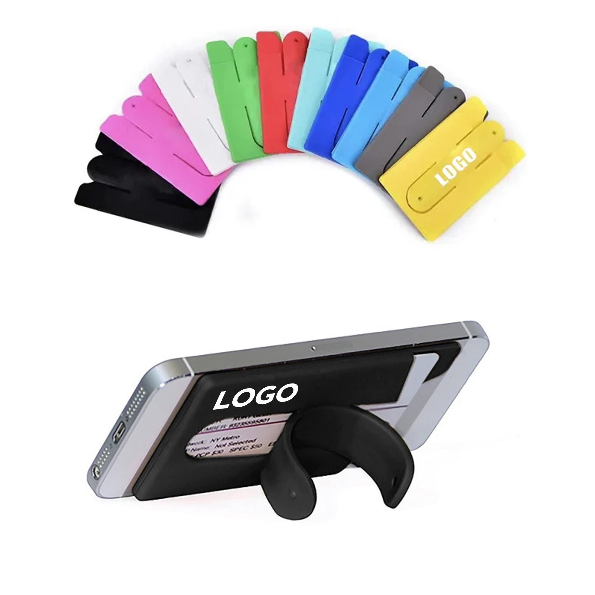 Card Holder with Cell Phone Stand 2