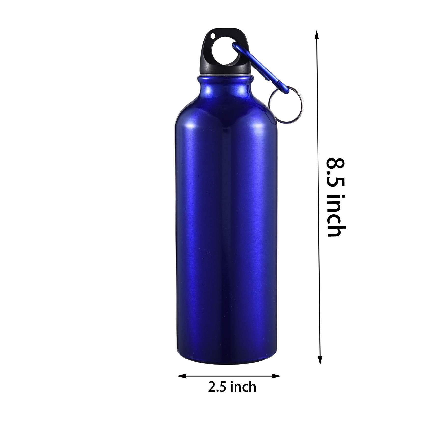 17 Oz Aluminum Water Bottle With Carabiner 3