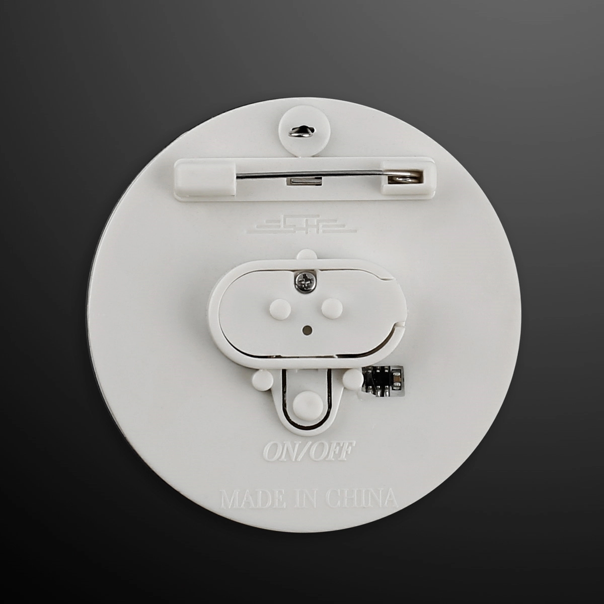 Frosted blinking circle clips 2