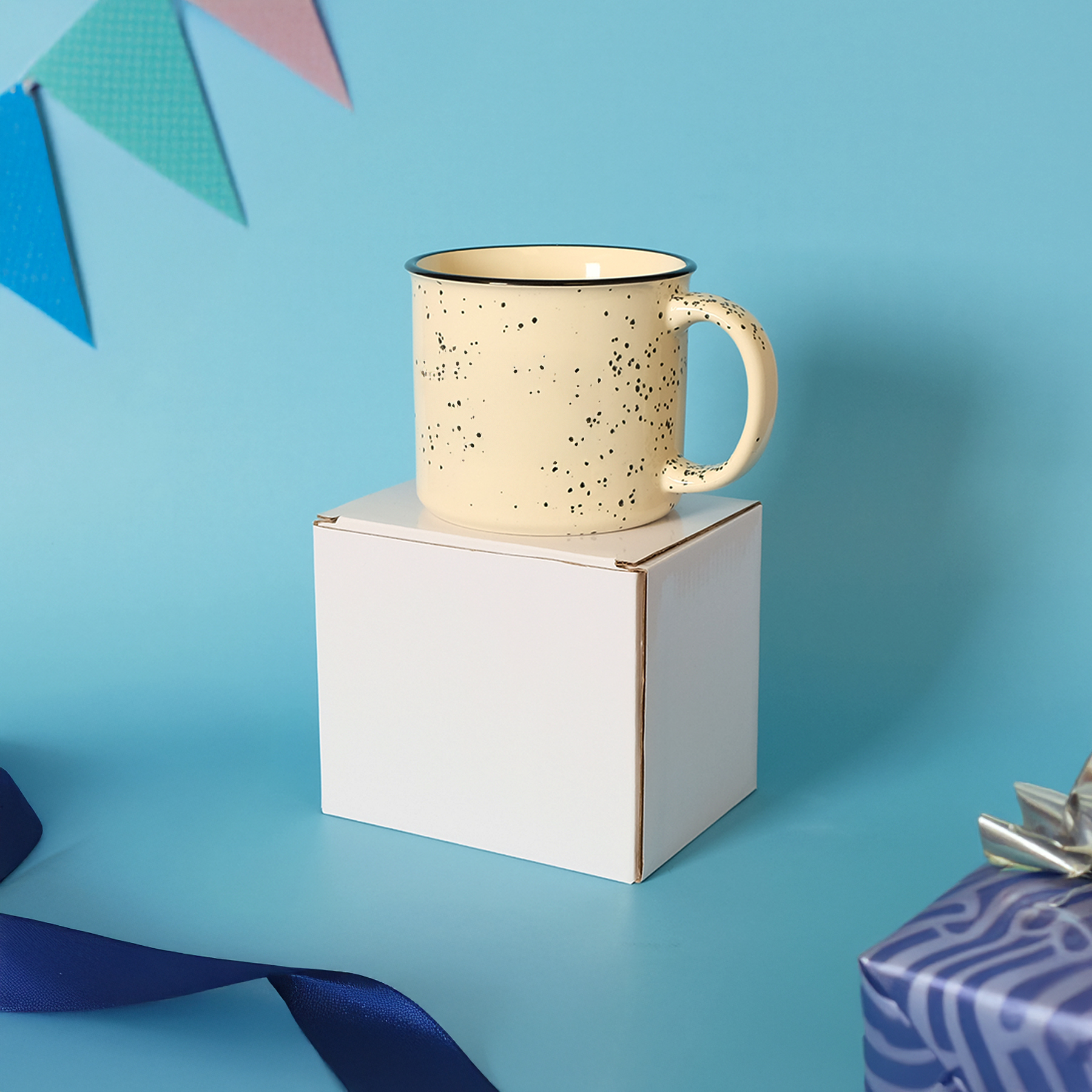Ceramic Mug Box: 5.25" W x 4.5" H x 4" D 6