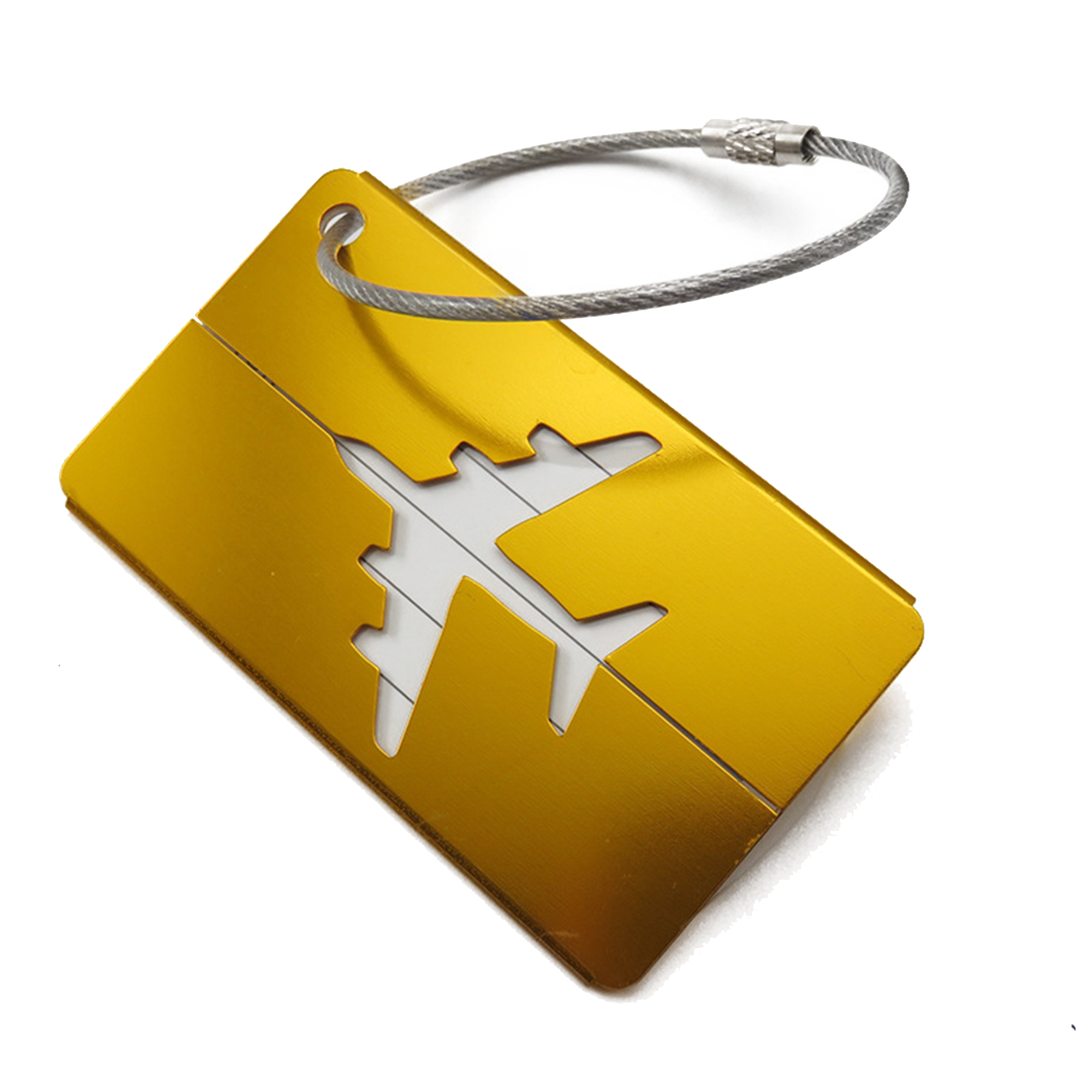 Aluminum Airplane Luggage Tag 5