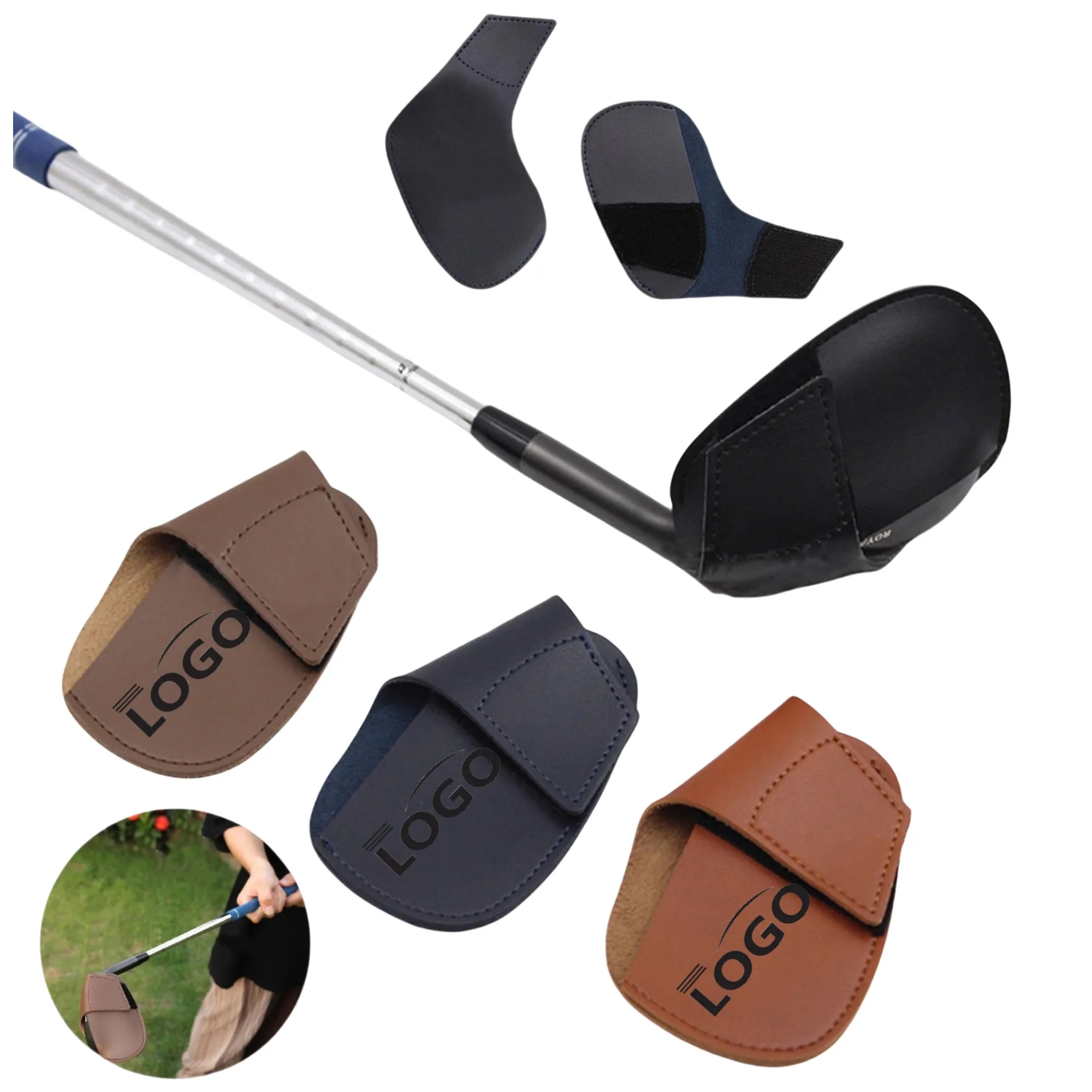 Leather Golf Club Head Cover 1