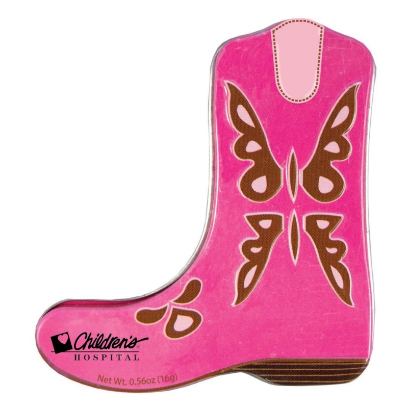 Pink Cowboy Boot - Shaped Mint Tin 2