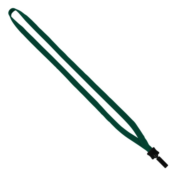 1/2" Cotton Lanyard with Plastic Clamshell & Bulldog Clip 12
