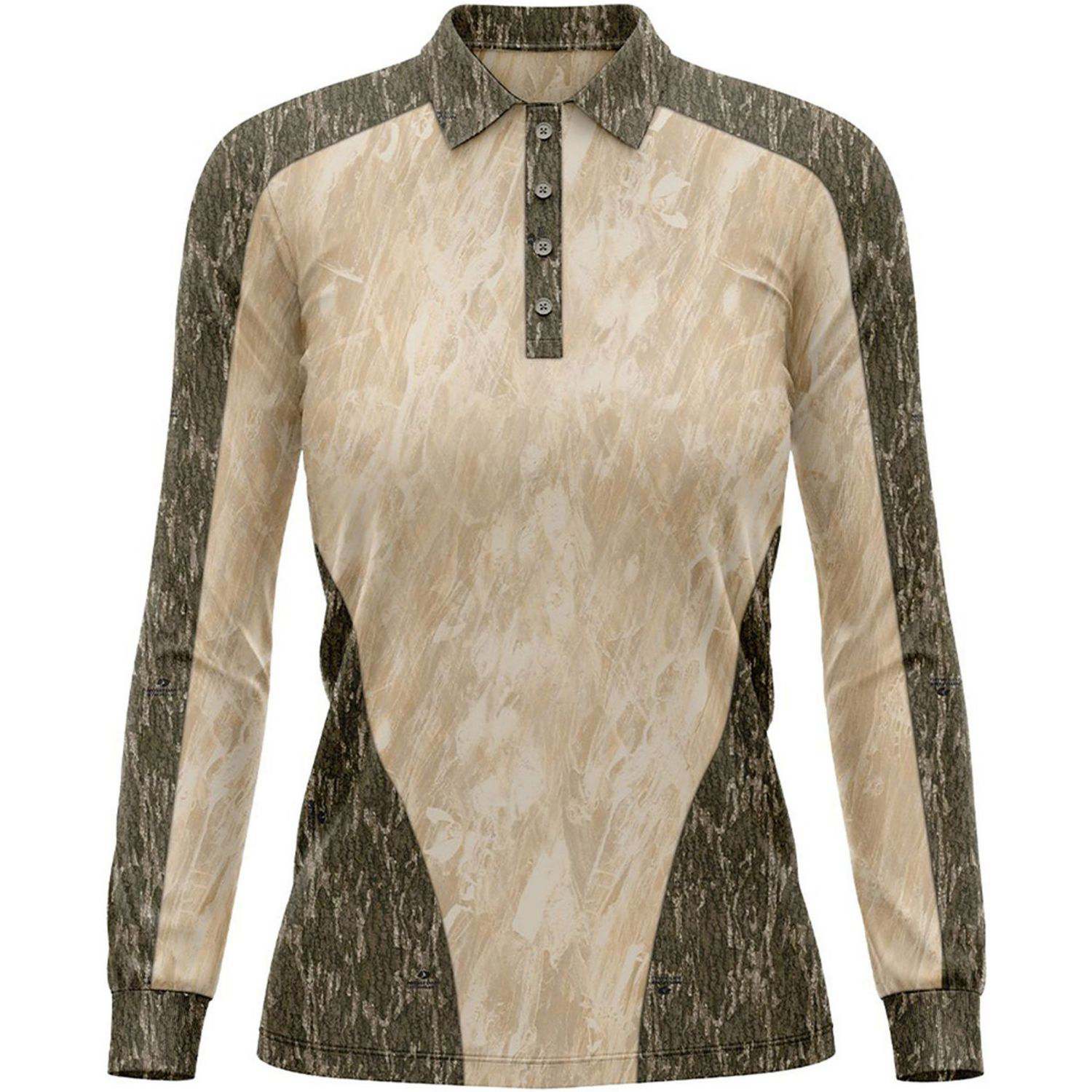 Mossy Oak® Women's 4.4 oz. Polyester Interlock Long Sleeve Polo Shirt 5