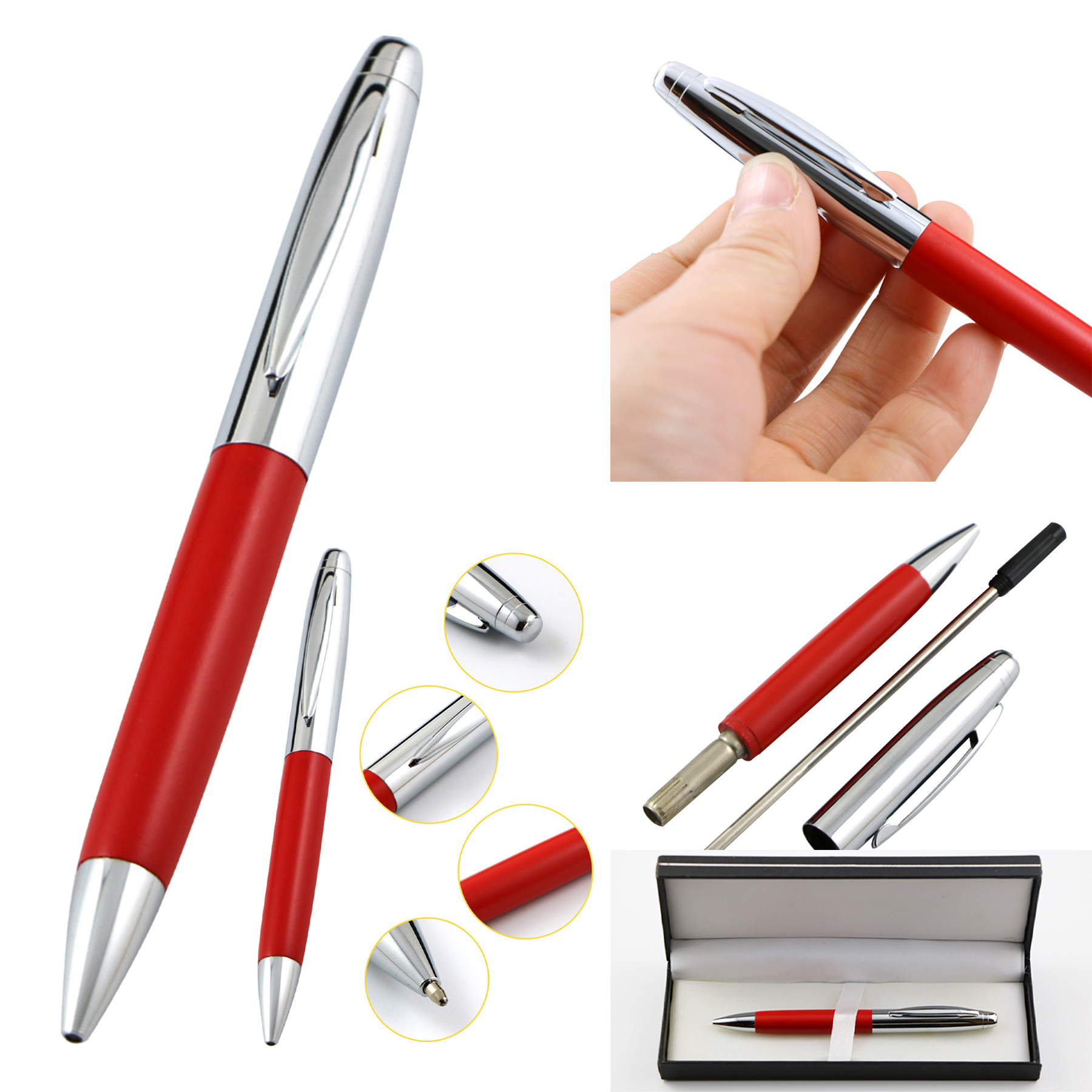 Wood Material Signature Rotating Pen 2