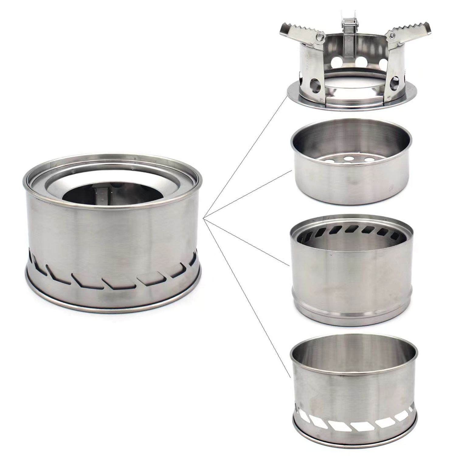 Portable Smokeless Outdoor Camping Stove 5