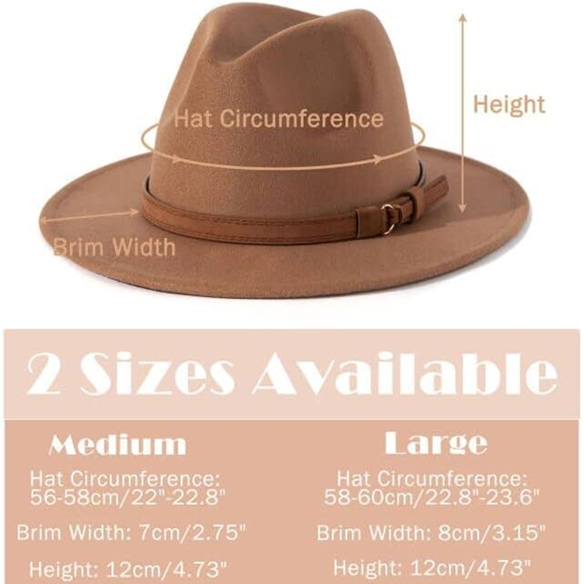 Womens Classic Fedora Hat 4