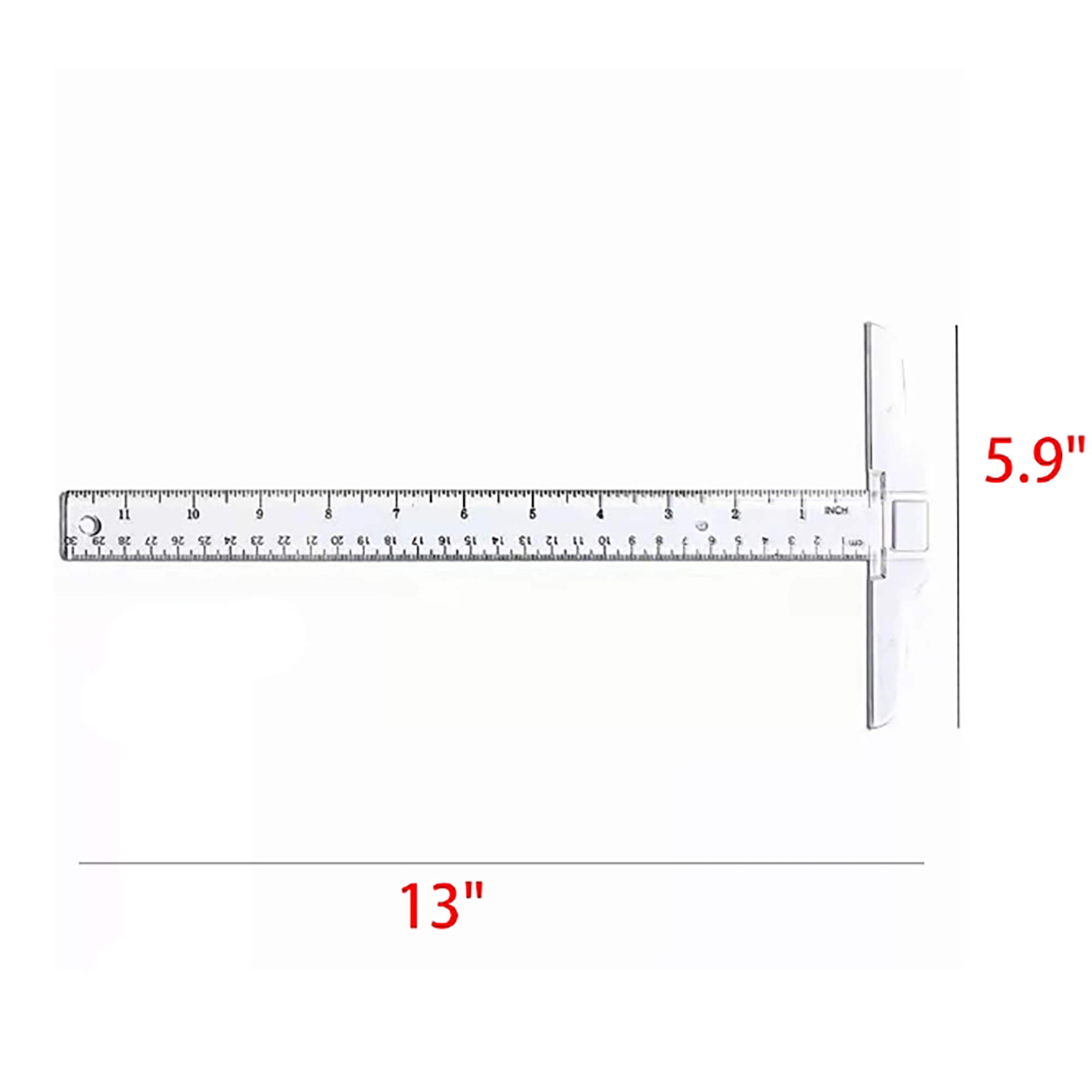 12in Plastic T Square Ruler 2