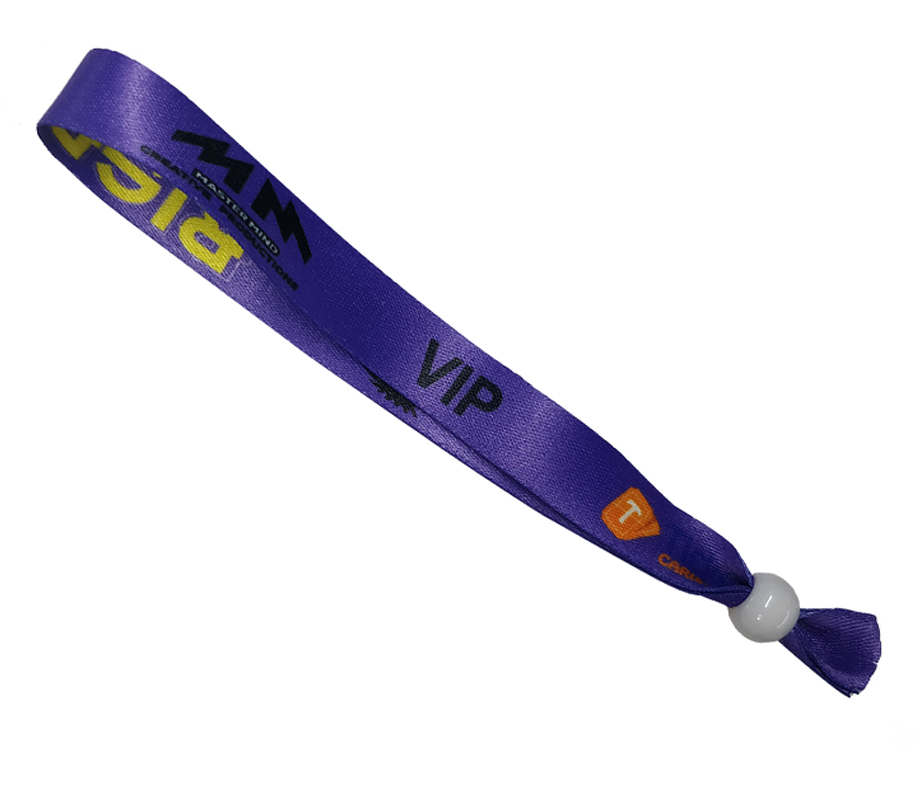 Full Color Fabric Wristband - Bead Slider 2