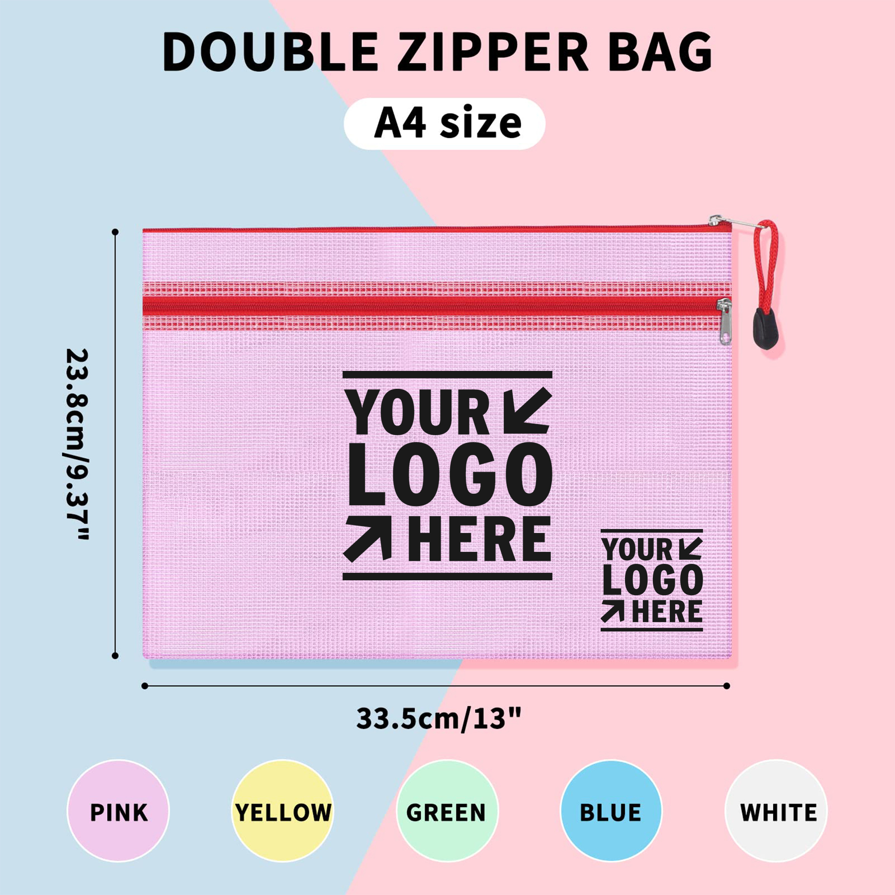 Dual Layer Mesh Zipper Pouch 2