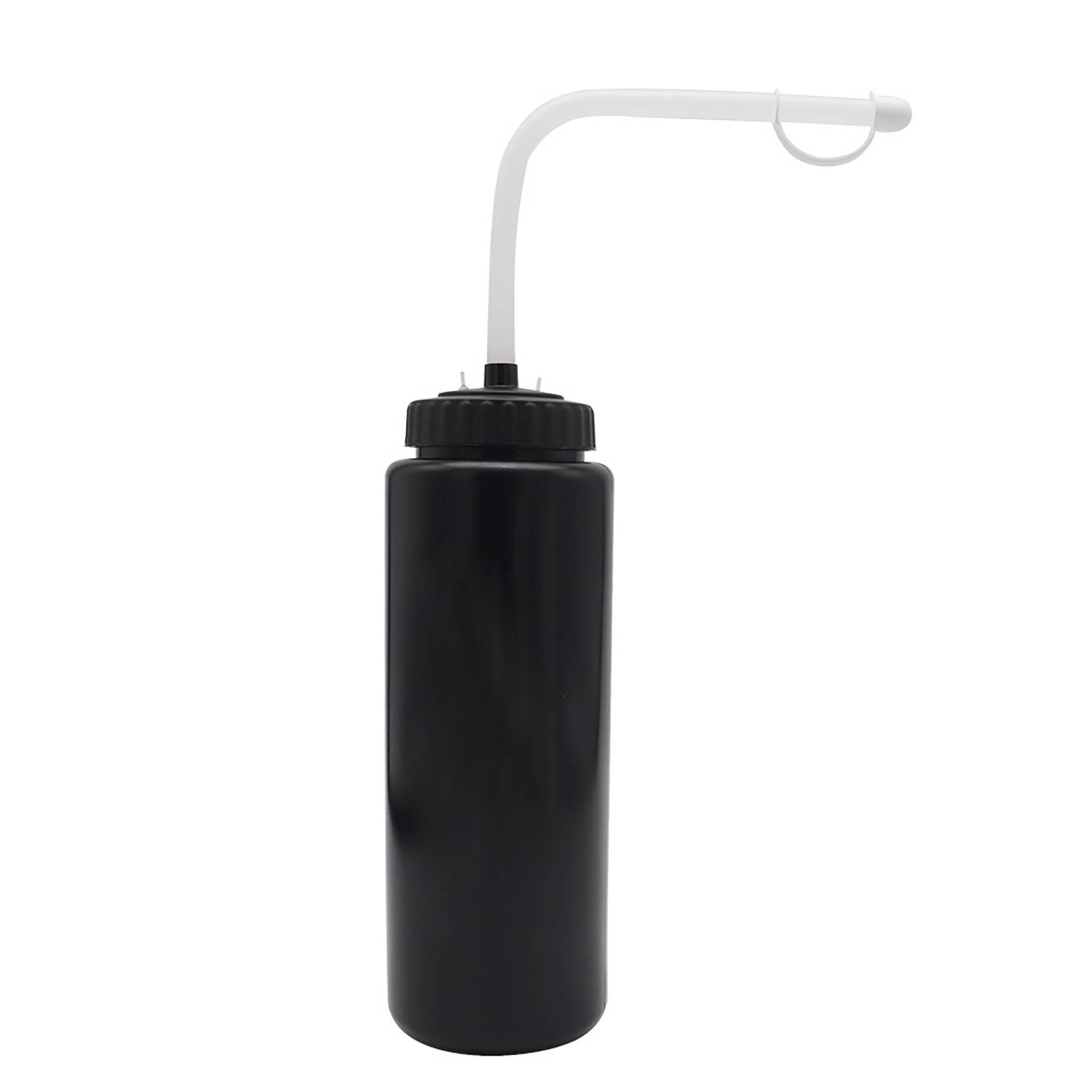 34oz PE Squeeze Sport Water Bottle w/Long Straw 5