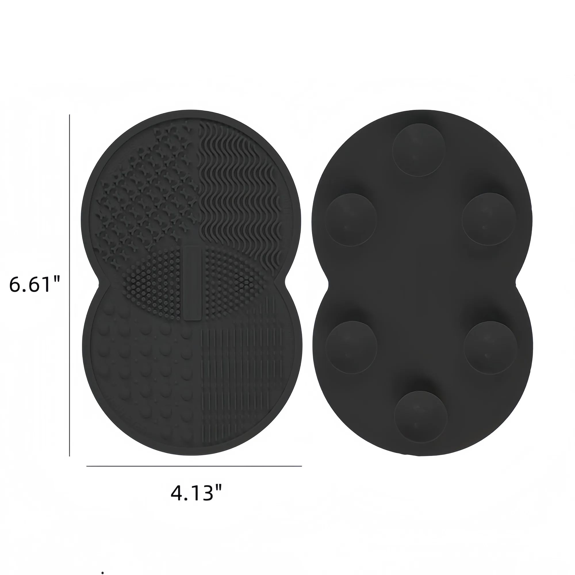 Portable Silicone Brush Cleaner With Suction Cup Base 1